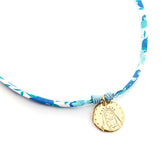 VIRGEN ESTRELLAS LIBERTY- collar medalla dorada 16mm