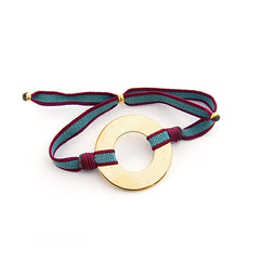 BELI BICO DOR - pulsera bicolor personalizable donut dorado 30mm