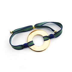 BELI BICO DOR - pulsera bicolor personalizable donut dorado 30mm