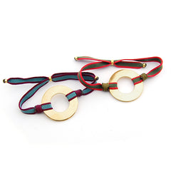 BELI BICO DOR - pulsera bicolor personalizable donut dorado 30mm