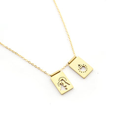 ALLIANCE Scapular - 23mm gold medal necklace