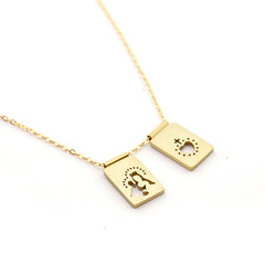 ALLIANCE Scapular - 23mm gold medal necklace