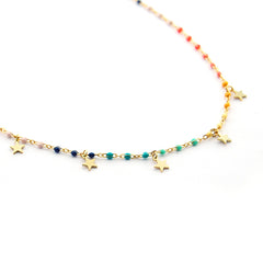 KAI - collar dorado con estrellas