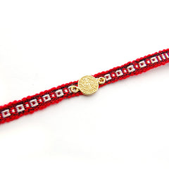 SAN BENITO - pulsera medalla dorada 9mm de hilo - 📣 EXCLUSIVO ONLINE