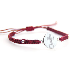 ALZA LA MIRADA - Pulsera FICUS medalla plata 13mm