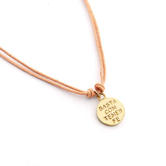 GRANO DE MOSTAZA - collar 12mm con cordón