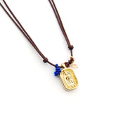 VIRGEN GUADALUPE DOR - collar medalla dorada 11x16mm