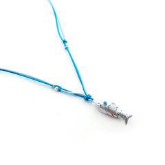 NUBA MINI - collar plata pez