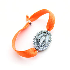 VIRGEN MILAGROSA - pulsera plata 20x30mm