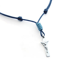 GETSEMANI - collar cruz plata 14x31mm