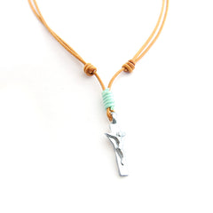 GETSEMANI - collar cruz plata 14x31mm