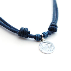 SAN JOSÉ - collar medalla plata 12mm con algodón