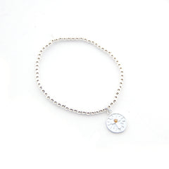 GRANO DE MOSTAZA - pulsera medalla 12mm bolitas