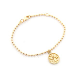 GRANO DE MOSTAZA - pulsera medalla 12mm bolitas