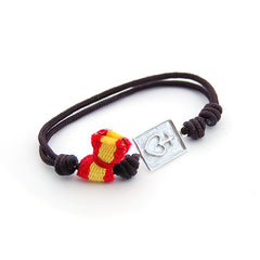 DETENTE - pulsera personalizable plata cordón