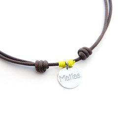 LUCA - collar personalizable plata 14mm