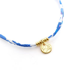 VIRGEN BESA LIBERTY DOR - collar medalla dorada 12mm