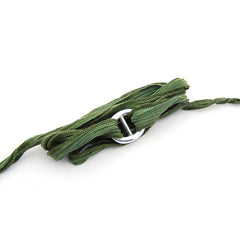 CORA - pulsera hevilla plata 25mm con seda