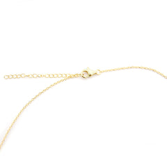 RENATA - collar dorado perla 15mm