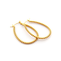LUSI - gold earrings 12x20 mm