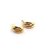 TINA - pendientes dorados 28mm