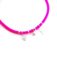 CHIC FLÚOR - collar de plata