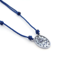 VIRGEN MILAGROSA - collar piedras naturales 20x30mm