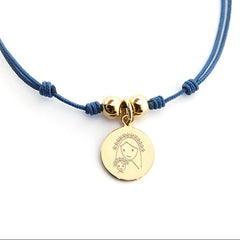 CIELITO J DOR- collar personalizable medalla dorada 15mm EXCLUSIVO ONLINE