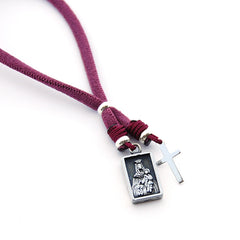 Escapulario SALVE -pulsera medalla plata 9x14mm con elástico