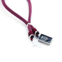 Escapulario SALVE -pulsera medalla plata 9x14mm con elástico