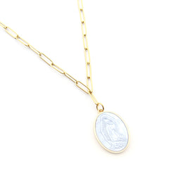 ALLIANCE Scapular - 23mm gold medal necklace