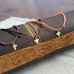 💦TENA - 8mm gold cross necklace