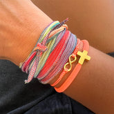 BIBI DOR - pulsera infinito dorado 14mm