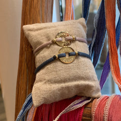 MAP - customizable gold donut bracelet 15mm