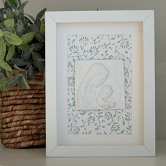 EN TU REGAZO - cuadro de la Virgen 15x20cm