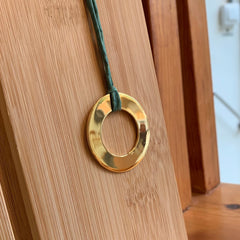 💦BIANCA - customizable gold donut necklace 40mm