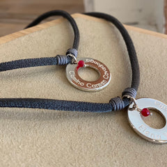ELVA - customizable donut necklace silver 21mm