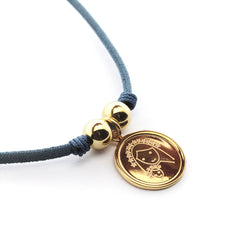 CIELITO F DOR- collar personalizable medalla dorada 19mm