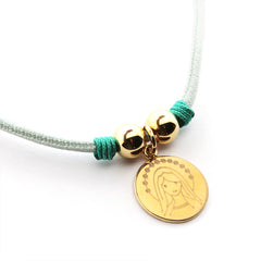 CIELITO B DOR- collar personalizable medalla dorada 17mm