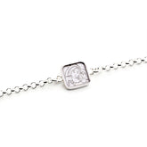 Escapulario CAMINO - pulsera medalla plata 13mm con cadena