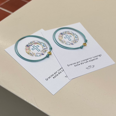 PACK of 5 Mini Golden Cross Bracelets