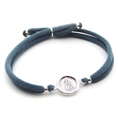 GRACE Scapular - 11mm silver medal bracelet with elastic