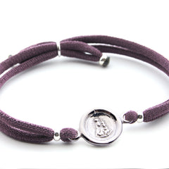 GRACE Scapular - 11mm silver medal bracelet with elastic