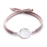 VIRGEN BISEL - pulsera medalla plata 17mm