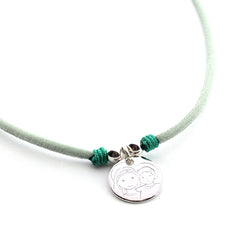 VIRGEN TERNURA - collar personalizable medalla plata 16mm