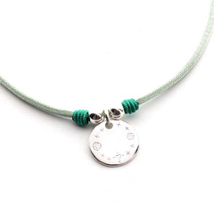 VIRGEN TERNURA - collar personalizable medalla plata 16mm