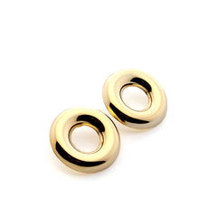 CARINA - pendientes dorados 30mm