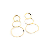 INÉS DOR - pendientes dorados medianos