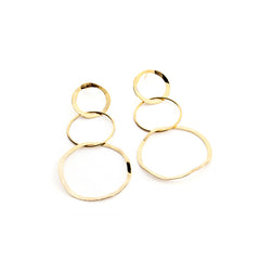 INÉS DOR - pendientes dorados medianos