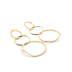 INÉS DOR - pendientes dorados medianos